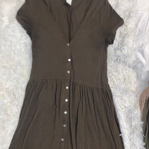 Olive green H&M casual dress